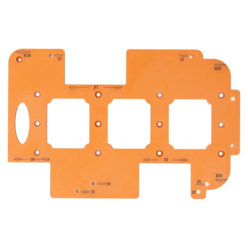 Yctze Gabarits de Rayon d'angle Rond pour le Travail du Bois, Outil de Routeur Compact R20 R25 R30 pour la Coupe de Meubles et de Douilles