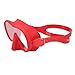 LAVEN Snorkel Diving Mask, 3D Tight Fit Foldable Anti Fog Tempered Glass Swim Goggles for Freediving (Red)