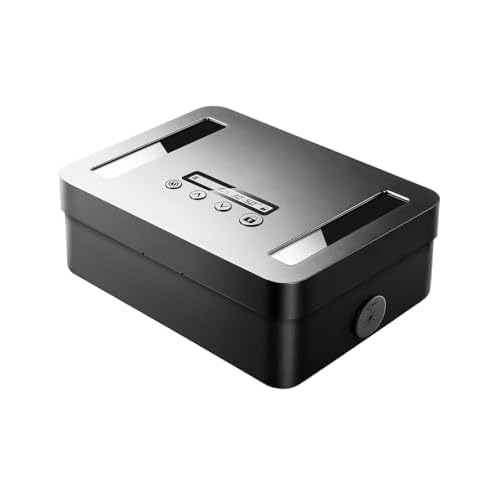 Vaydeer Metal Time Lock Box, Phone Lock Box with Timer, Timed Locking Safe, Self-Control Container with USB C Charge,Child Lock, Audio Prompt, Time Release Storage Locker for Phone/Medicine