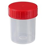 Bürkle Polypropylen Aseptisch Probenbecher mit LDPE Deckel, 125ml Kapazität