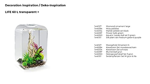 Image of biOrb Silk Plant Set Medium Green & Purple (Pack of 4)