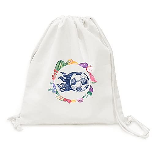 Sac en tissu pliable football bleu cabas légumes et fruits