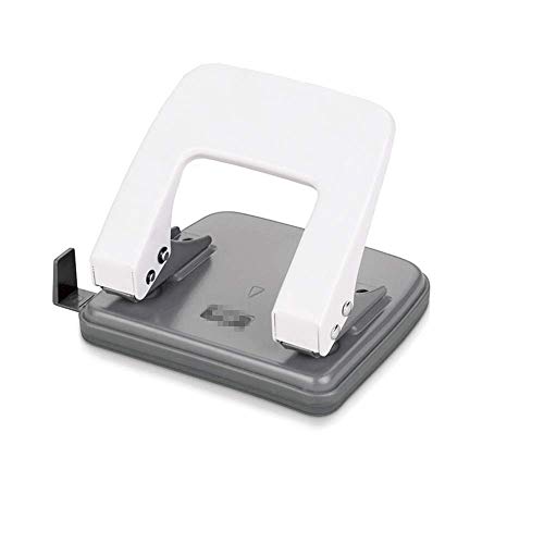 2 Hole Puncher,Round Hole Puncher Stationery 4x4.5-Inch,Squeeze 20 Sheets Capacity 1/4