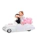 Divertida Figura de Resina para Tarta de Bodas"Novios en Coche Nupcial". Recuerdos. Decoración. Regalos Originales. Detalles de Bodas, Comuniones, Bautizos, Cumpleaños.CC