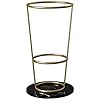 ZJYWMM Paraplu Stand Paraplu stand Nordic Metal rond, ronde paraplu standaard, paraplu standaard voor hotel lobby in de lobby van het hotel, dubbele vloer standhouder, passage (Kleur: A)