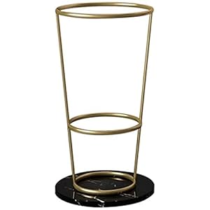 ZJYWMM Paraplu Stand Paraplu stand Nordic Metal rond, ronde paraplu standaard, paraplu standaard voor hotel lobby in de lobby van het hotel, dubbele vloer standhouder, passage (Kleur: A)