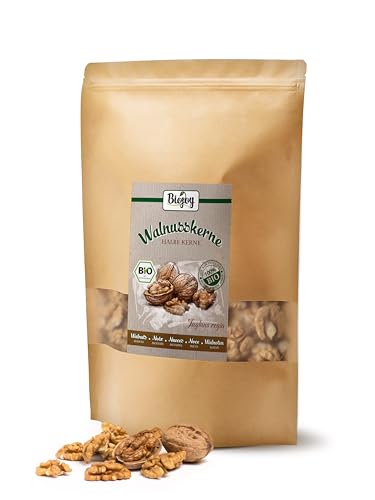Biojoy BIO-Walnusskerne Halbe Kerne (1 kg), Walnüsse ohne Schale (Juglans regia)