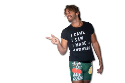 Crazy Dog T-Shirts Mens Check out my Balls Boxers Funny Christmas Ornament Underwear for Guys3