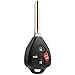 Car Key Fob Keyless Entry Remote fits 2008-2012 Toyota Avalon & 2008-2010 Corolla (GQ4-29T, 1470A-10T)