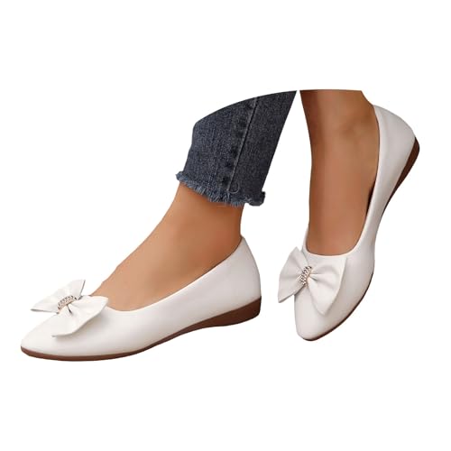 Zapatos planos con lazo para mujer: comodidad sin cordones y cuero elegante para caminar 2