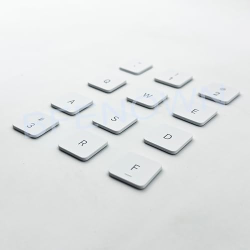 Teclas QWERTY de repuesto blancas con encaje suave para teclado Magic Keyboard de iPad Pro 6