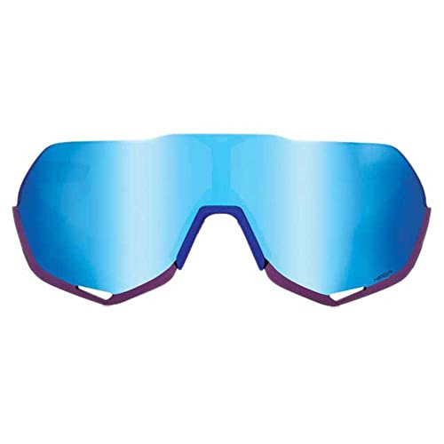 100% S2 Sport Performance Cycling Sunglasses (TotalEnergies Team Matte White/Metallic Blue - HiPER Blue Multilayer Mirror Lens) by 100% - Image 2
