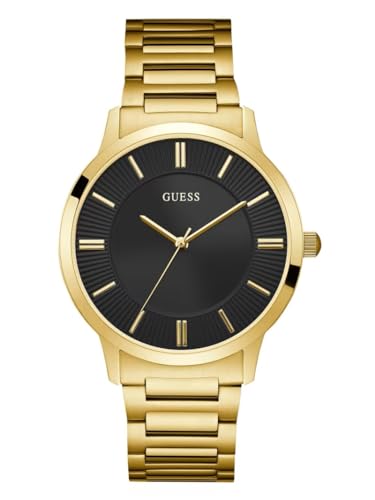 Guess Factory Gold-Tone And Black Analog Watch U0990G6M