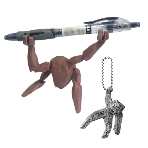 プロヘメ ロッキー フィギュア ペンホルダー 2点セット キーホルダー グレース人形 映画 グッズ 異星人 蜘蛛型石 3Dプリント 可愛い 飾り プレゼント コレクション (セットA) [並行輸入品]
