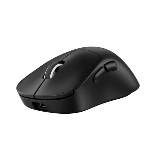 Mouse Gamer Sem Fio Logitech G PRO X SUPERLIGHT 2 DEX com Tecnologia LIGHTSPEED, Design Assimétrico para Destros, 5 Botões Programáveis, Sensor Hero 2 com DPI de 44K, Recarregável - Preto