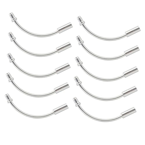 KOMBIUDA 20Pcs Flexible Elbow Tubes for Mountain Road Bikes Durable Brake Cable Guide for Easy Installation Silver
