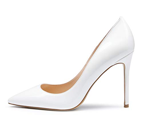 Image of Castamere Womens High Heels Pointed-Toe Slip-on Stilettos Pumps 4Inch Heel Shoes