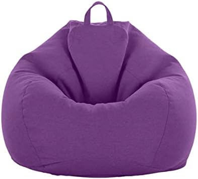 Chickwin Highback Bean Bag Large Bean Bags Chair for Indoor Outdoor Living Room, Adult Kids Comfortable Gaming Chair Home Garden Bean Bag without Filling (Dark gray,S-60x75cm)