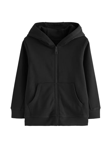 NEXT Jungen Standard Basic-Kapuzenjacke mit Reißverschluss Schwarz 104