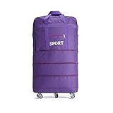 musltaiy Business Large-Capacity Hand Luggage Bag, Universal Wheel Travel Moving Bag, Study Abroad Air Consignment Bag,Purple