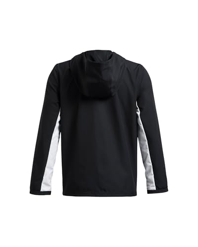 Under Armour Boys' Rival Woven Jacket, Black, L