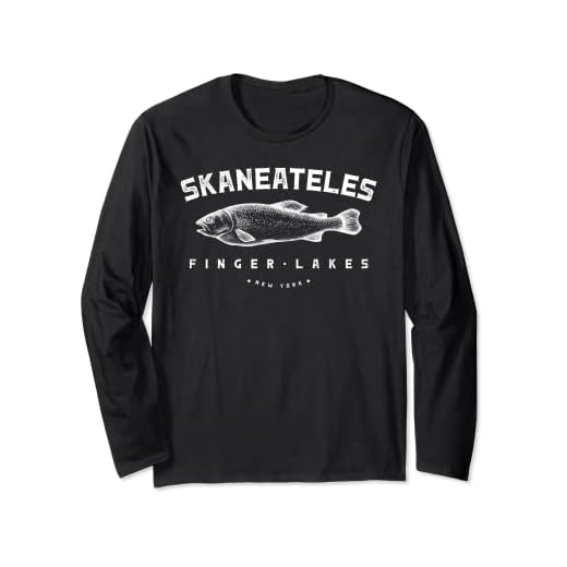Skaneateles Finger Lakes New York Trout Fishing Long Sleeve T-Shirt