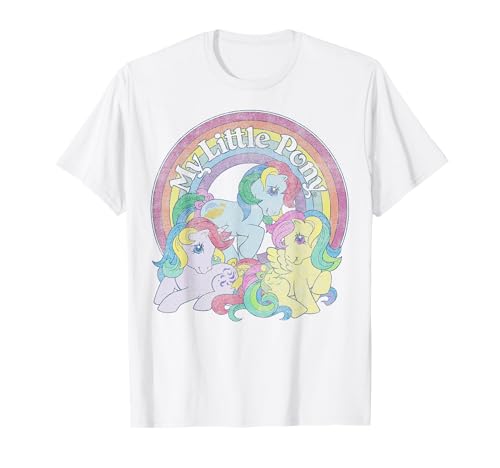 T-shirt My Little Pony Group Shot Rainbow en coton pour fan