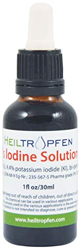 2.2% Lugol's Iodine Solution 1 Fl Oz - 30 Ml | Pharmaceutical Grade Ingredients | Lugols Solution Made With Iodine And Potassium Iodide | Heiltropfen® #TOP1