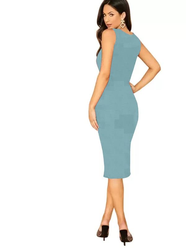 Image of Alekya Women's MIDI Bodycon Dress One Piece Dress for Women | Dress for Girls | Womens Dress for Festivals, Everyday Use & Special Occasions [TC-007-00]