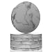 CraftsOfEgypt Set of 6 - White Marble Stone Coasters – Polished Coasters – 3.5 Inches (9 cm) in Diameter – Protection from Drink Rings