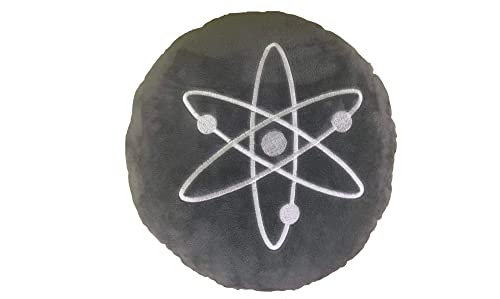 Almohada Cosmos - Almohada de peluche redonda bordada de felpa Crypto de BlockCraft.Shop Almohada de felpa átomo Cover