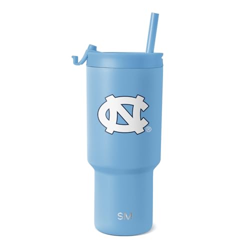 Image of Simple Modern North Carolina Tar Heels Tumbler & Straw | 30oz | Collegiate