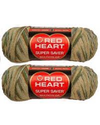 Bulk Buy: Red Heart Super Saver E300 (2-pack) (Aspen Print)