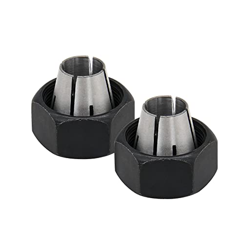 Thaekuns 2Pcs 42950 1/2- Inch Router Collet Fit For Porter Cable Models, Delta, B&D #TOP13
