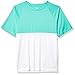Teal Cove Men's Color Block Short Sleeve Swim Tee with 20+ Upf Protection