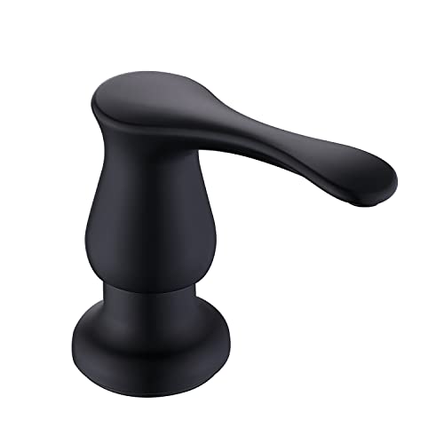Matte Black Built-In Kitchen Soap Dispenser