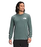 The North Face Men's Longsleeve Box NSE Tee, Balsam Green, XL