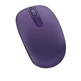 Microsoft Wireless Mobile Mouse 1850 - Purple . Comfortable Right/Left Hand Use, Wireless Mouse with Nano transceiver, for PC/Laptop/Desktop, works with Mac/Windows 8/10/11 Computers