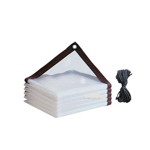 1PC Waterproof And Windproof Clear Vinyl Tarpaulin,Compatible For Outdoor Gardens, Greenhouse Plant, Roof Porch Chicken House(3x3m 118.1x118.1in)