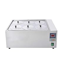 YUCHENGTECH 18L Digital Water Bath Thermostatic Lab Heating Thermostatic Water Bath 6 Wells Capacity 1500W 220V