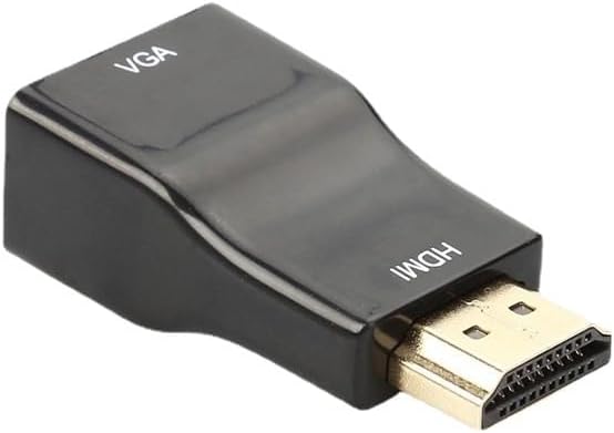 HDMI to VGA Adapter Converter, 1080P Male to Female Cable Adapter for Computer, Desktop, Laptop, PC, Monitor, Projector, HDTV, Xbox and More (Black)