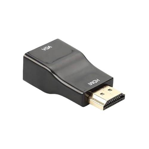 LIWEARE HDMI zu VGA Adapter Konverter, 1080P Stecker zu Buchse Kabel Adapter für Computer, Desktop, Laptop, PC, Monitor, Projektor, HDTV, Xbox und mehr (schwarz)