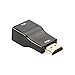 LIWEARE HDMI zu VGA Adapter Konverter, 1080P Stecker zu Buchse Kabel Adapter für Computer, Desktop, Laptop, PC, Monitor, Projektor, HDTV, Xbox und mehr (schwarz)