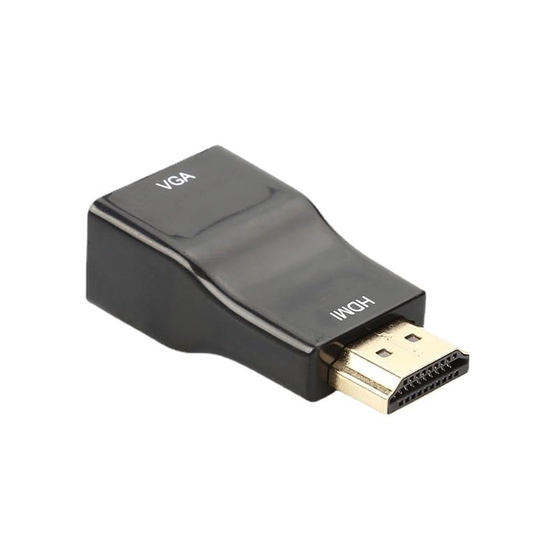 LIWEARE HDMI zu VGA Adapter Konverter, 1080P Stecker zu Buchse Kabel Adapter für Computer, Desktop, Laptop, PC, Monitor, Projektor, HDTV, Xbox und mehr (schwarz)