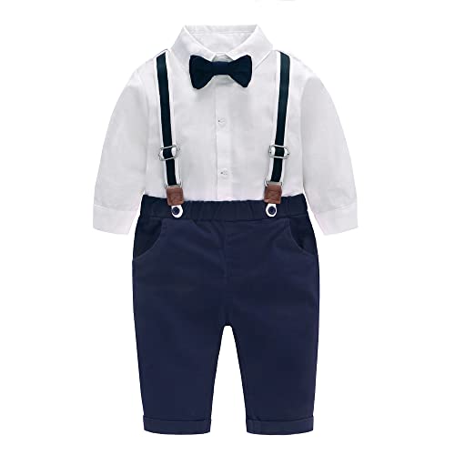 Famuka Baby Junge Anzug Smoking Taufe Hochzeit Festlich Babykleidung Set...