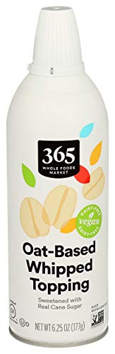 365 by Whole Foods Market, Topping Whipped Oat-Based, 6.25 Ounce