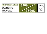 Rover 3500 & 3500S Owners Manual (P6): Part No. 607875 1855201143 Book Cover