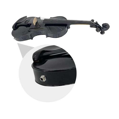 Image of Yinfente Acoustic Violin Electric Violin 4 /4 Full Size Violin 4 String Maple Spruce For Student,Violin For Beginners violin Case,Brazilwood Bow,Cable,Cleaning Cloth,Rosin,Bridge