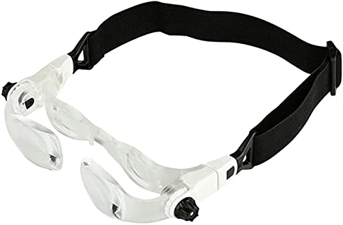 Lunettes de poche miroir loupe à bandeau 2-4 X pour travaux de précision