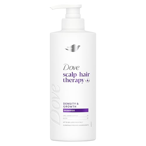 Dove scalp + hair therapy Density & Growth Shampoo hair care with Amino Complex Zinc and Biotin for up to 90% less hair fall 400 ml